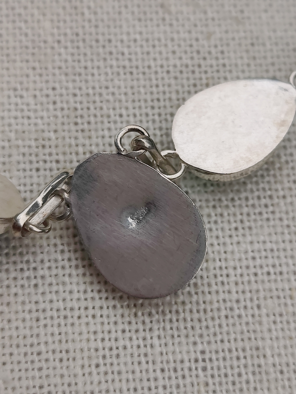 Vintage Sterling Silver Larimar Necklace And Earrings Set - Picture 8 of 9